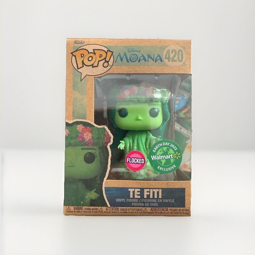 Funko Pop Disney Moana Te Fiti #420 Flocked Walmart Exclusive Vinyl Figure IOB